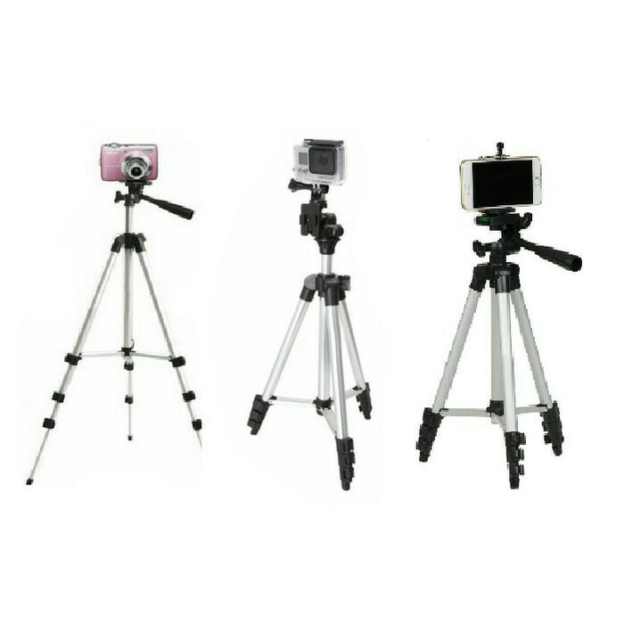 Tripod + Holder WT 3110 / WT3110 / WT3120 35 CM UP TO 1M 1 Meter Penyangga HP Handphone / Camera