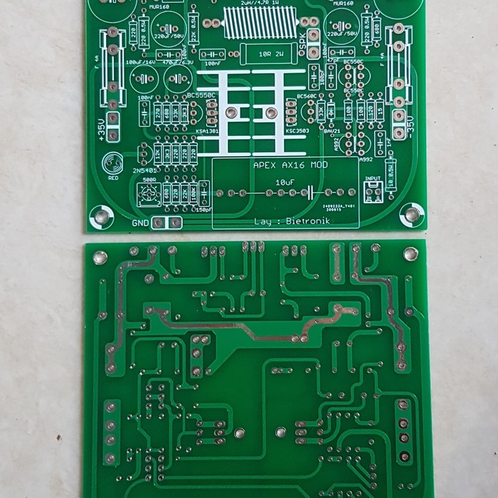 PCB AX16 MOD Amp Dauble layer