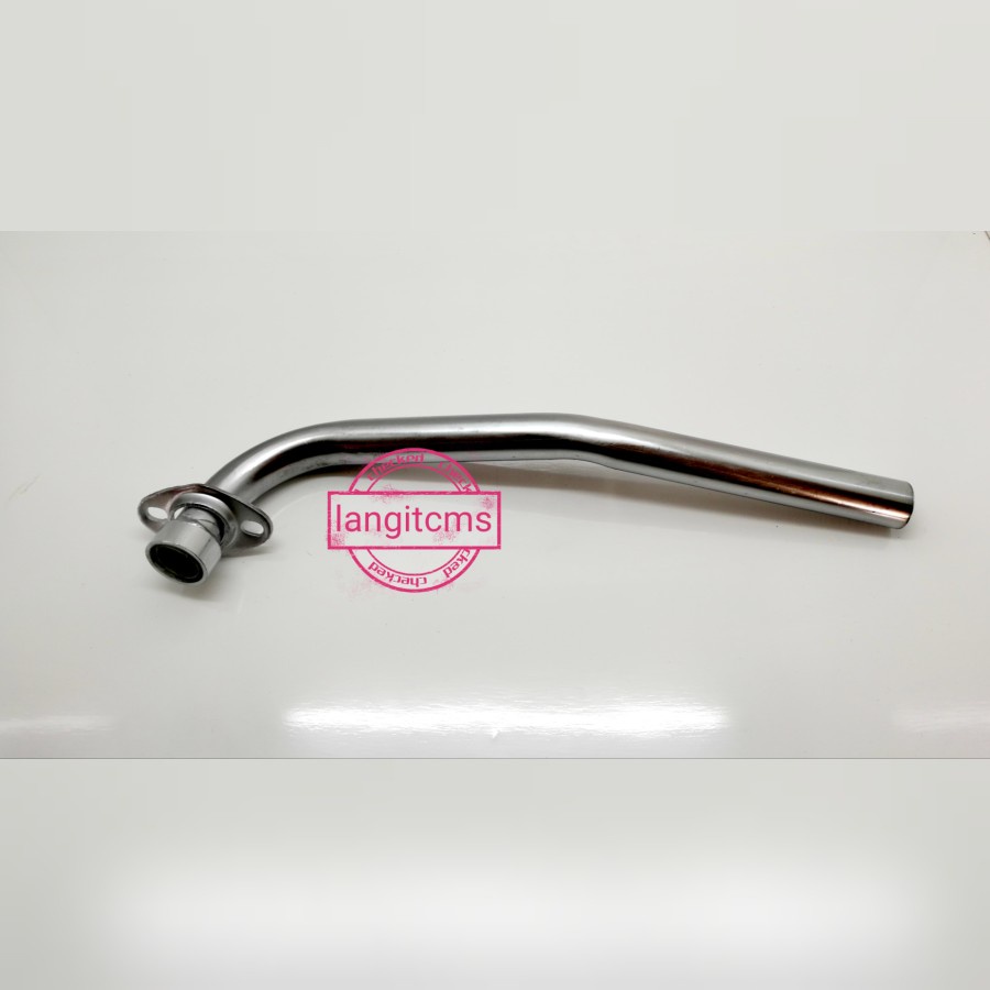 leher knalpot supra fit new revo 100 chrome stainless