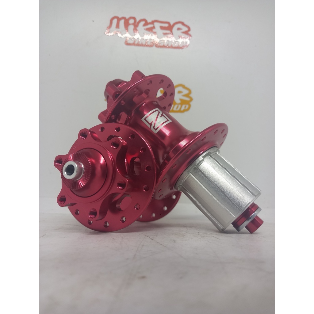 Hub Freehub mtb Hubset Nautilus 32 Hole QR Red Six Bolts