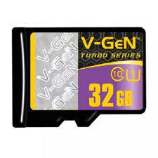 MicroSD V-GeN Turbo 32GB Class 10 V Gen Non Adaptor Memory Card Micro SD VGEN