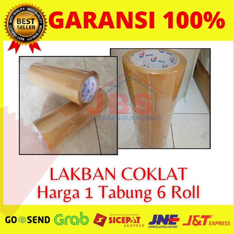 

SOLASI LAKBAN ISOLASI SOLATIP COKLAT STAR TAPE 2 INCH MURAH