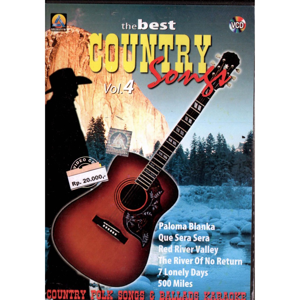 VCD KARAOKE THE BEST COUNTRY SONGS VOL 4
