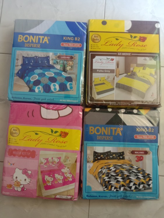 Rc Sprei Lady Rose Queen Ukuran 160x200 Harga Terjangkau Motif Cute