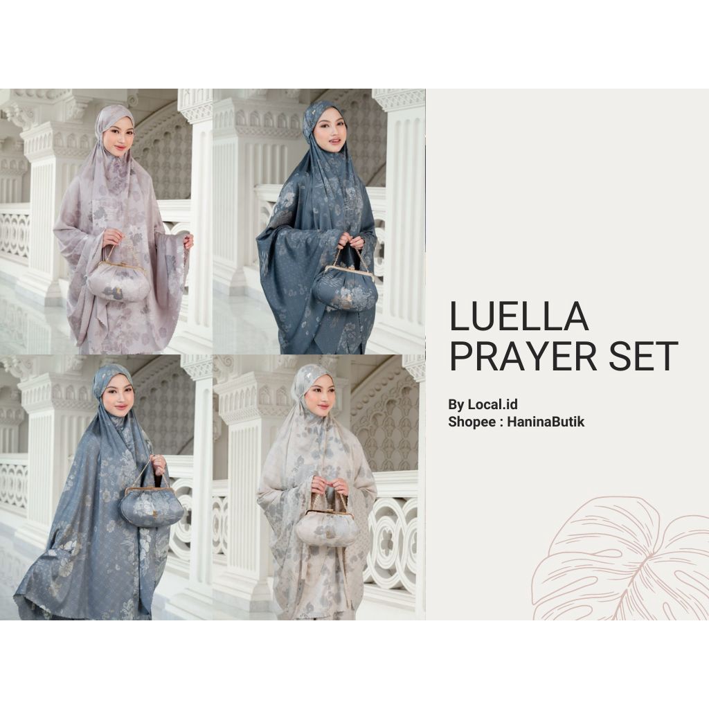 LUELLA PRAYER SET MUKENA ADULT BLOSSOM by LOCAL.ID