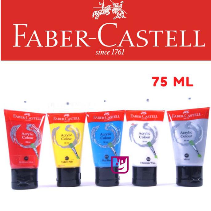 

Best Seller] Faber Castell Acrylic Colour 75 Ml Cat Akrilik - Brilliant Red