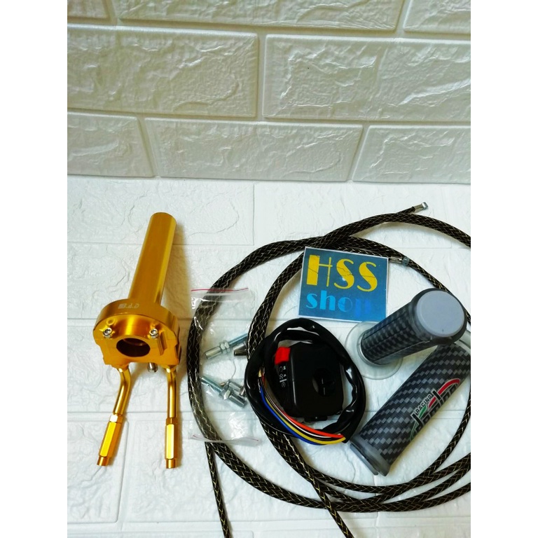 Gas spontan 2 kabel + Handgrip +2 kabel Gas + Saklar = Vixion 155, CB 150 R, Nmax155, Pcx 150, Sonic