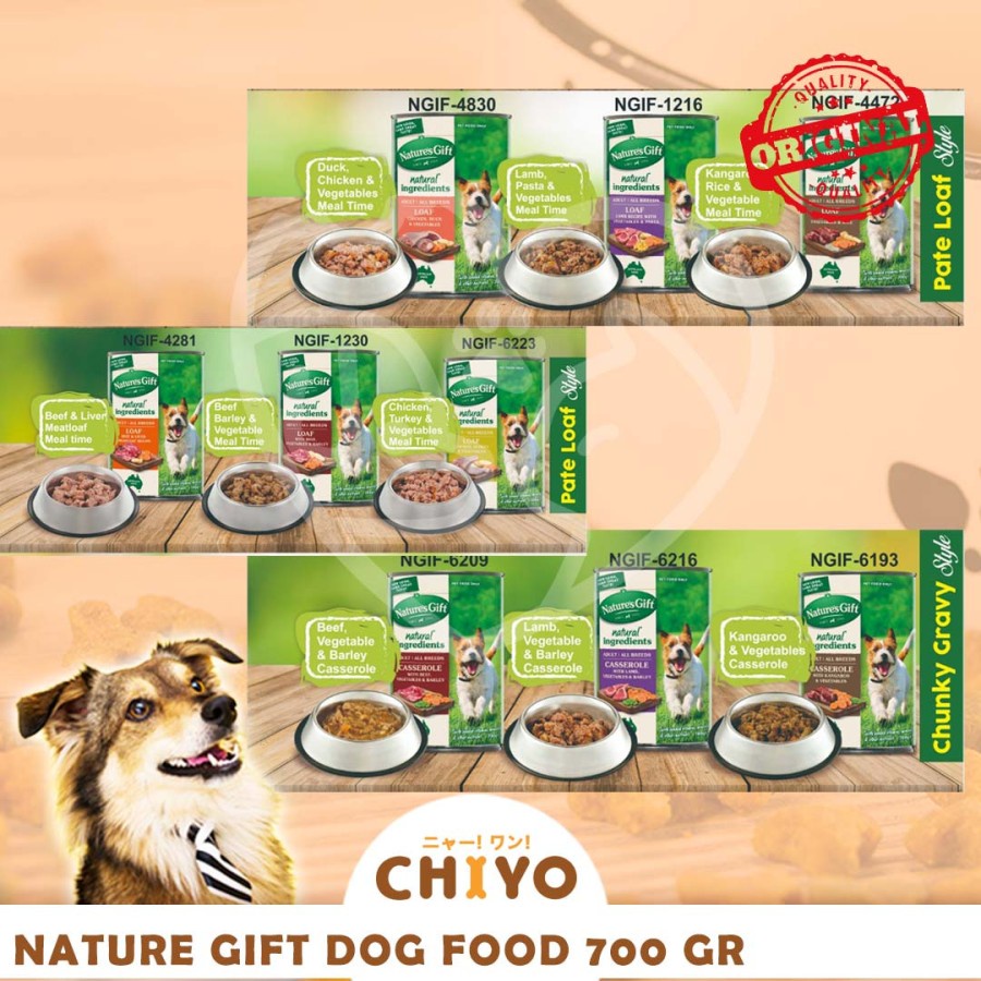 MAKANAN ANJING NATURE'S GIFT 700 GR-DOG FOOD [ ALL VARIAN]