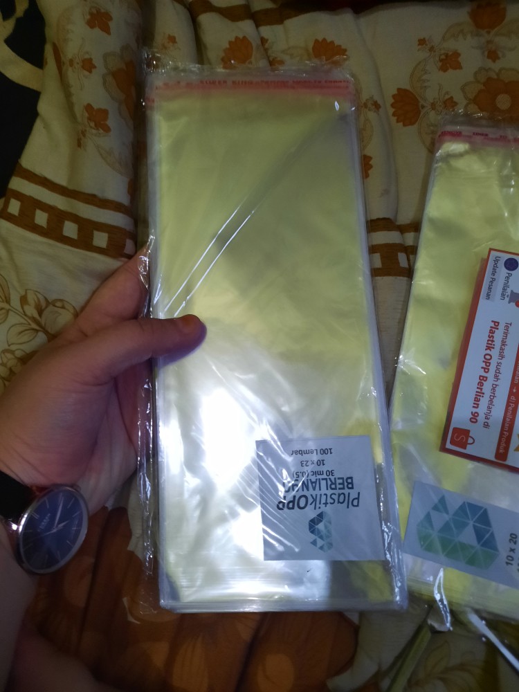 Plastik Opp Tebal 10 X 23 Cm 30 Micron (0,5) Plastik Masker / Plastik Bening Isi 100 Pcs