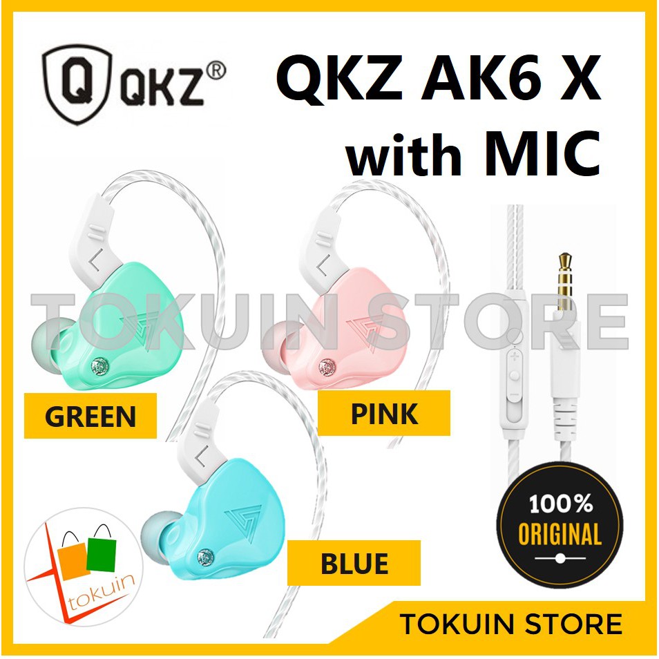 QKZ AK6X QKZ AK6 X In Ear Earphone IEM Hi Res Headset with Mic alt AK5 AK7