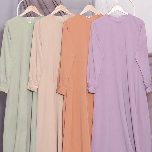 MURAH BANGET GAMIS POLOS MANISS KAYA KAMU