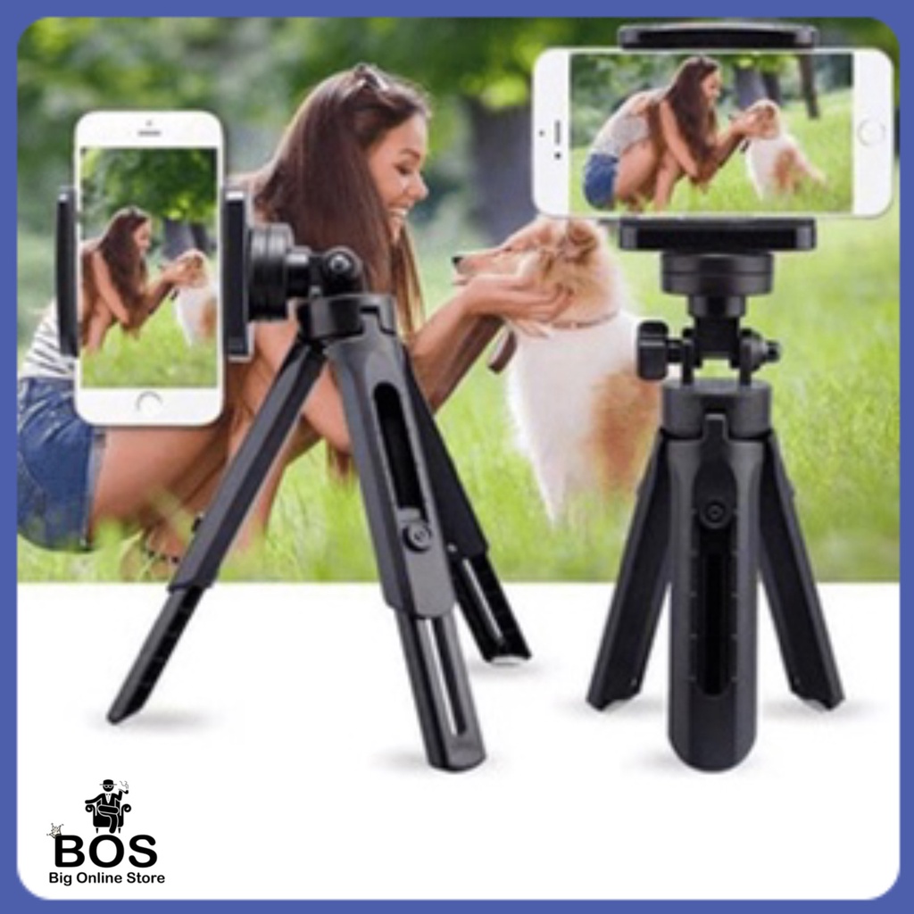 BOS - Tripod Support Mini Phone Extendable + Holder U Penyangga Handphone HD30 HD-30