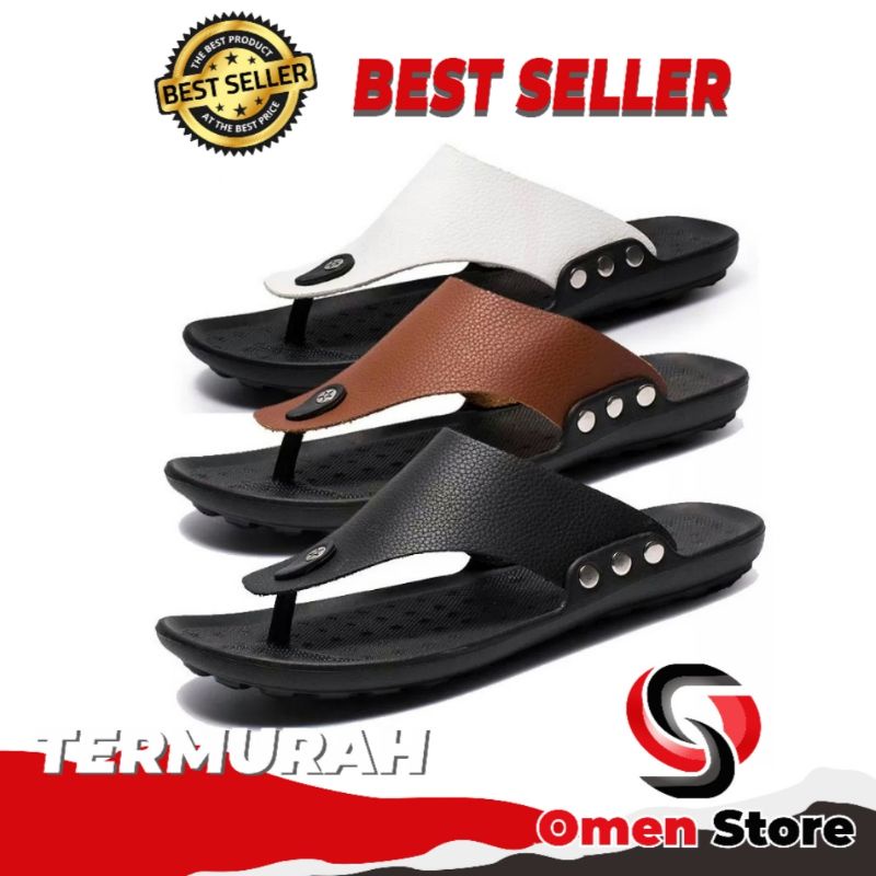 Sandal Slide Kulit impor Korea Termurah
