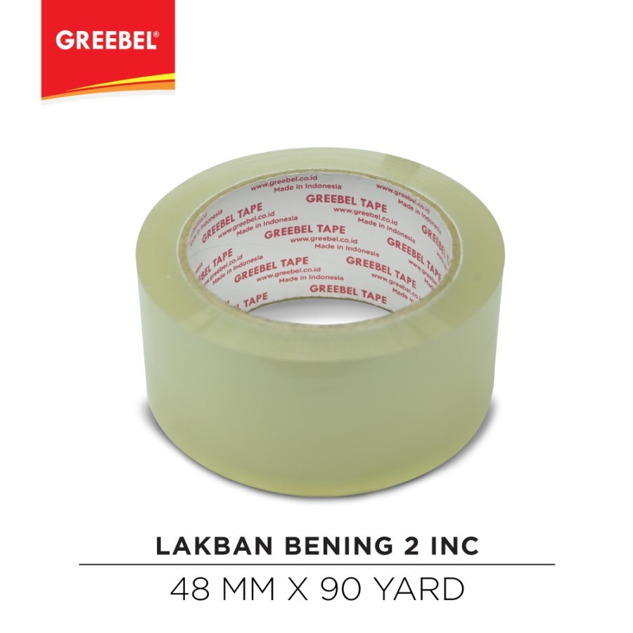 

LAKBAN / ISOLASI BENING 2 inc GREEBEL PER PCS