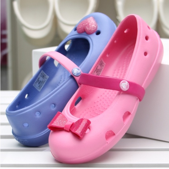 Crocs Anak / Crocs Keeley Embellished Flat / Sepatu Sandal Anak Perempuan / Crocs Kids / Sepatu Anak