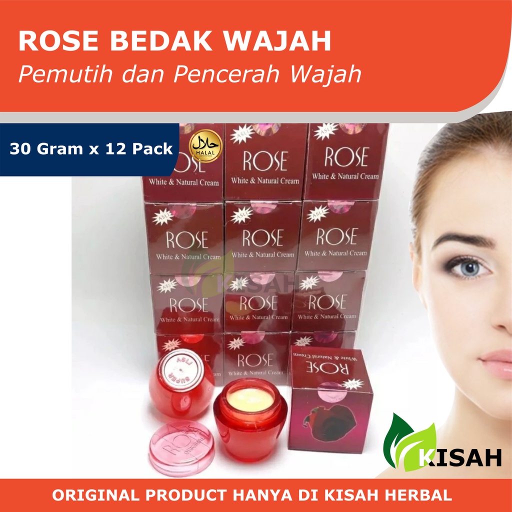 CREAM ROSE PEMUTIH WAJAH 1 Pack (LUSIN) - Krim Pencerah dan Whitening ORI