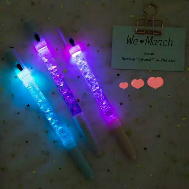 

Pulpen Shake Gliter Glow
