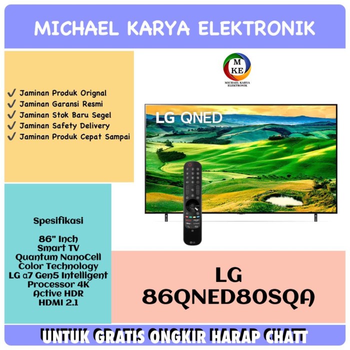 adrianisalsabila - TV LG 86QNED80SQA 4K 86 INCH QNED80 LG 86 INCH LG QNED 86 86QNED80 4K