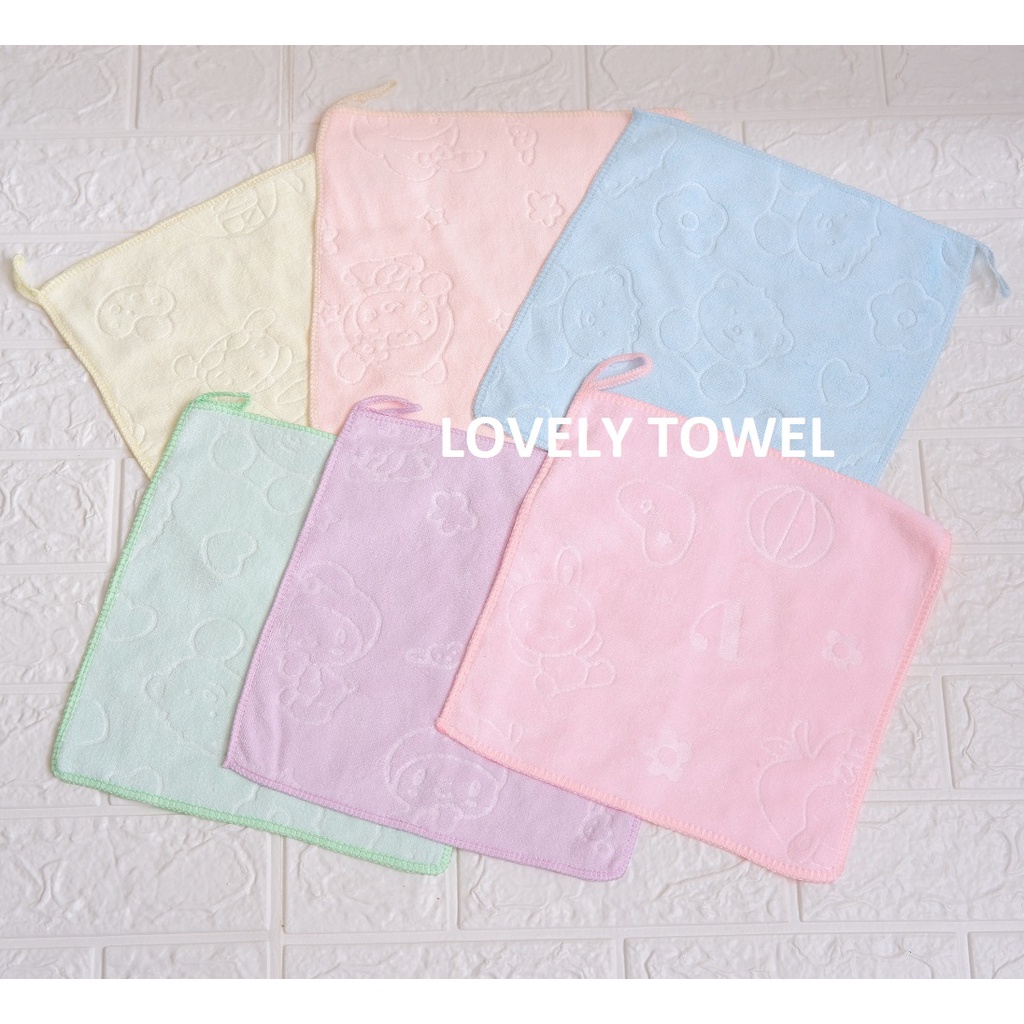 Sapu tangan Anak / Bayi / Handuk Microfiber Dixon Halus Premium 25 x 25 cm