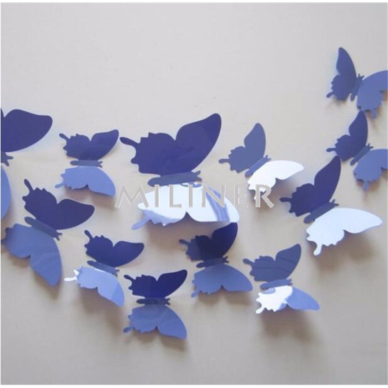 wall sticker 3d cute butterfly stiker dinding kupu 3d