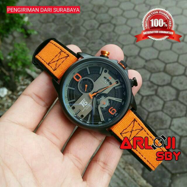 JAM TANGAN PRIA T5 H3584 PRIA CHRONO ORIGINAL TAHAN AIR FREE BOX PAPPER BAG