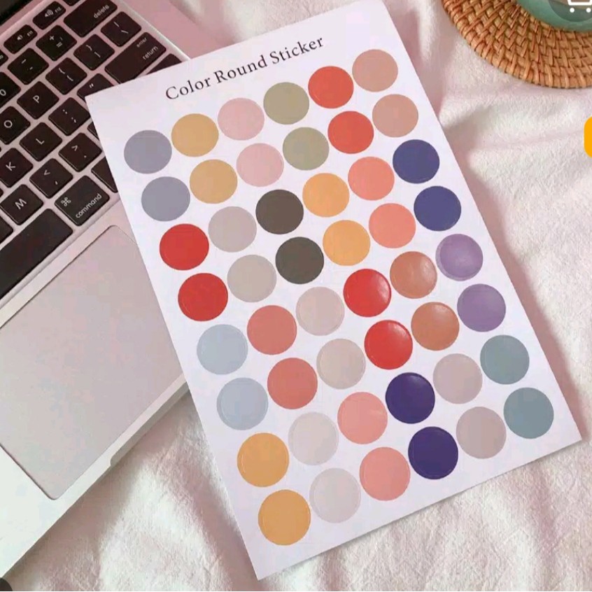 STICKER POLKADOT DEKORASI SCRAPBOOK PLANNER DIARY JOURNAL