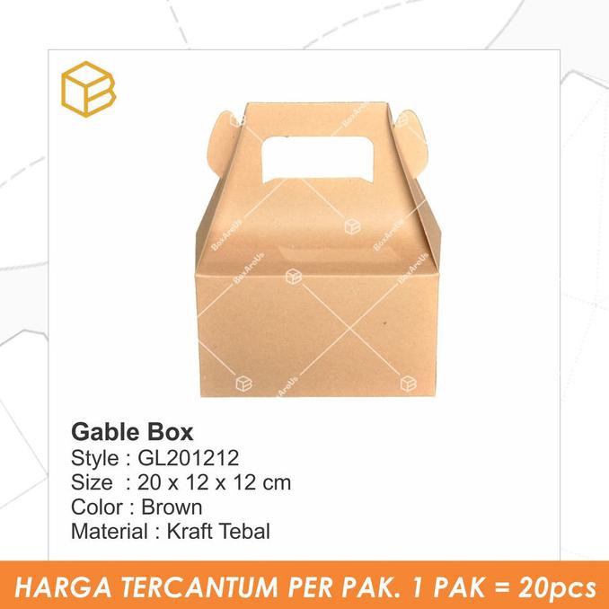 

Monggo] Gl201212. Gable Box. Packaging, Gift Box, Kotak, Souvenir Box