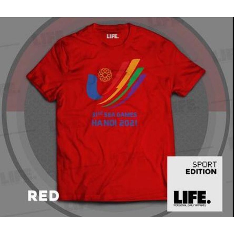 Baju Life SEA GAMES HA NOI 2021 / Kaos Atasan Pria Katun / T-shirt Life Sea Games