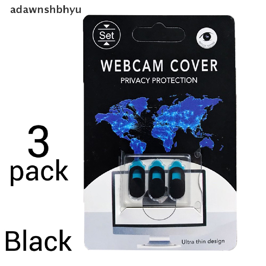 Adawnshbhyu WebCam Cover Stiker Privasi Lensa Kamera Bahan Plastik Untuk iPhone PC Laptop