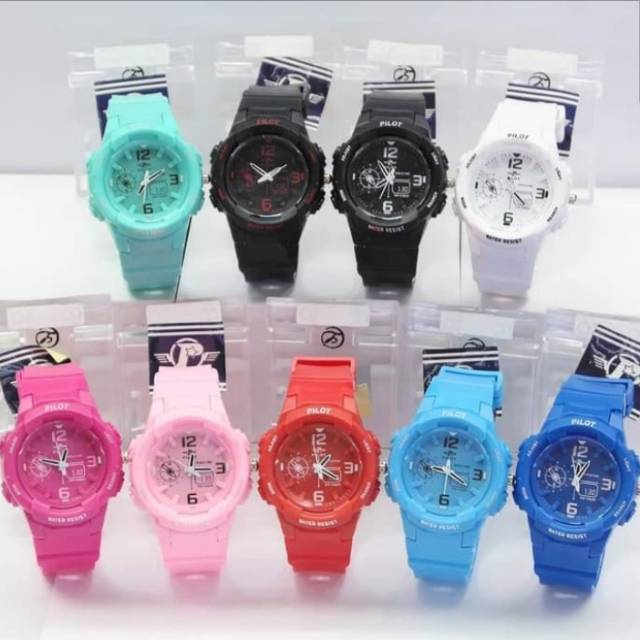 Jam tangan wanita unisex pilot/jam tangan wanita murah pilot