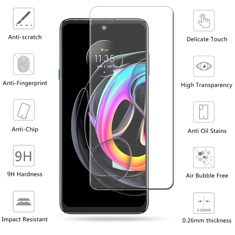 Pelindung Layar Tempered Glass Untuk Motorola Moto G32 G42 G62 G 2022 G52 G22 G21 G71 G51 G41 G31 E20 E30 E40 G60S G60 G50 G30 G20 G7 Play G9 G8