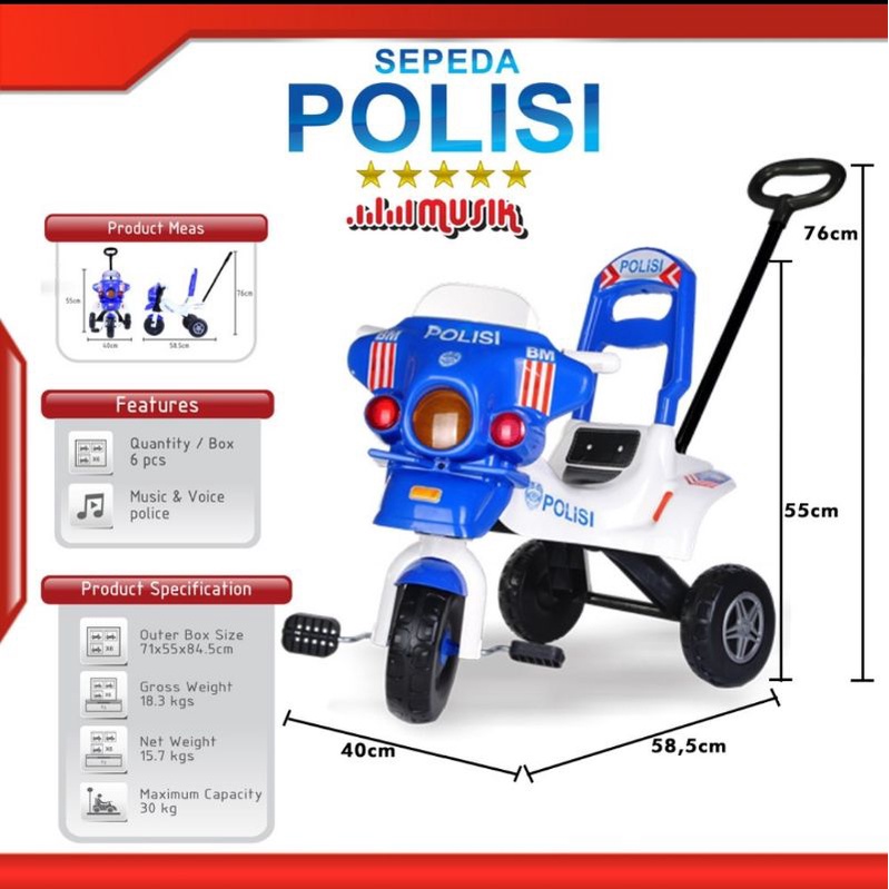 Sepeda Polisi SPL 2m