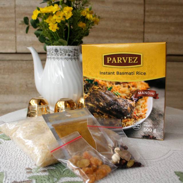 

Beras Basmati Instan Parvez Rasa Mandhi 500gram Beras india