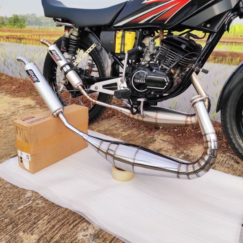 Knalpot GHS Racing Kolong PDK Repsol Chrome Cacing Power Super Garing