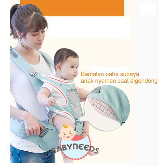 FREE TEETHINGPAD  Aiebao 6636 aiebao rusa Gendongan Bayi Baby Carrier multifunction Hipseat Aiebao