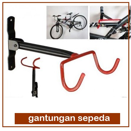 Gantungan Hanger Sepeda Gunung Balap Lipat Dinding Tembok Display