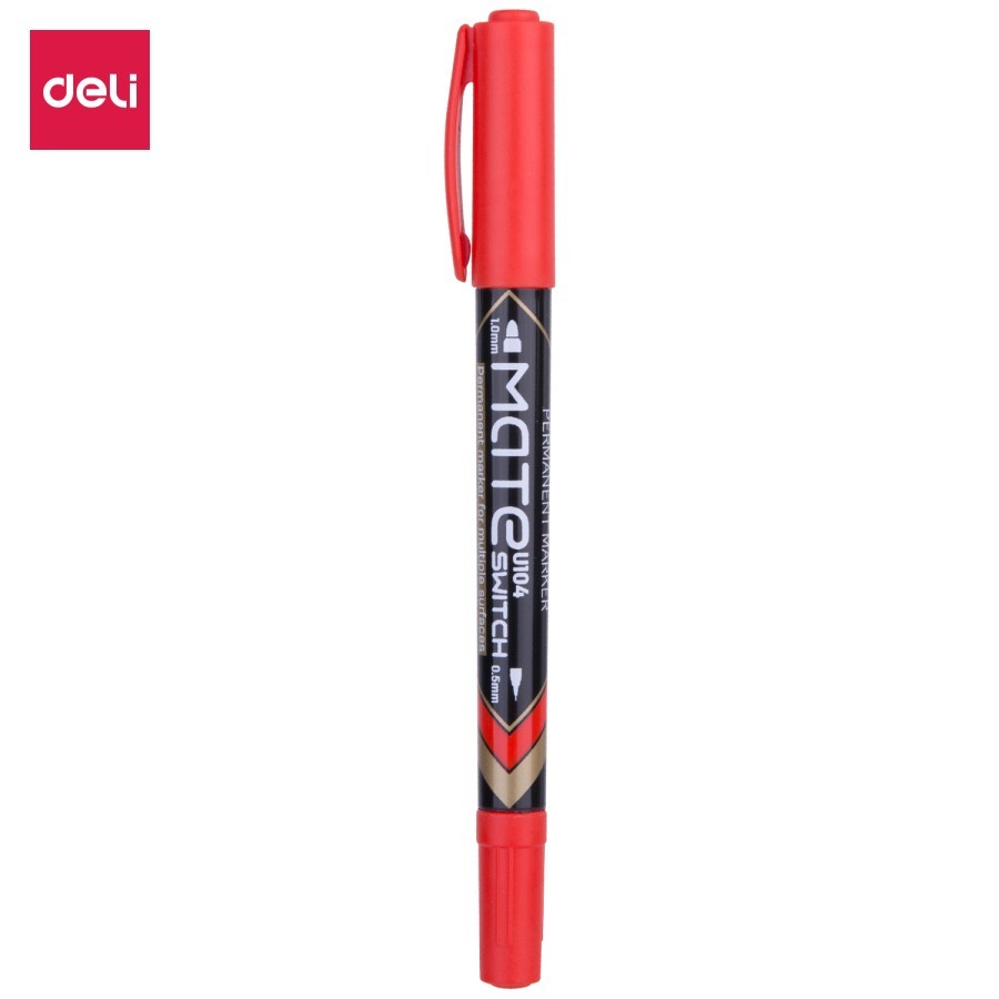 

Deli | Spidol Permanen (Permanent Marker) | U10440 | Merah