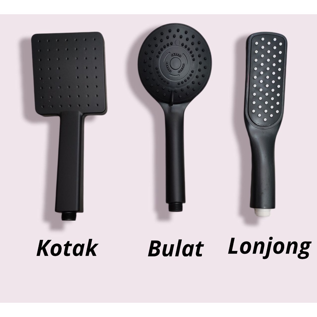Kepala Shower Mandi Hitam Anti Karat Model Terbaru PROMO HARGA AGEN