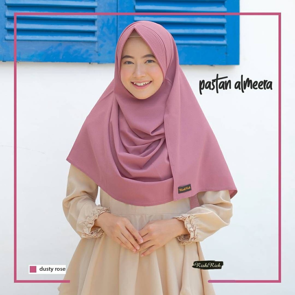 Riskirich ALMEERA Hijab Pashmina Instant Crepe