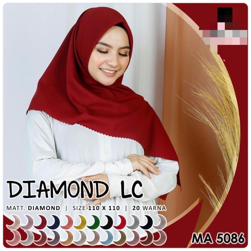 SKD JILBAB Segi Empat Diamond LC(Azara)