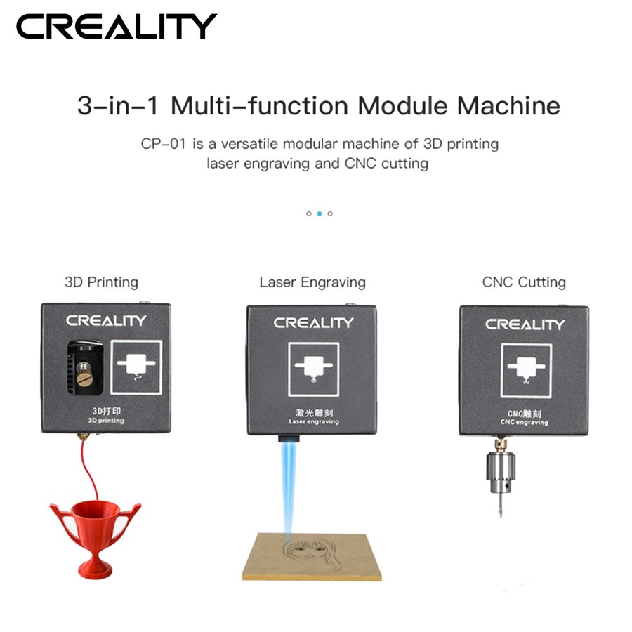 3D Printer Unit 3in1 Creality CP-01 w/CNC Milling and Laser Engrave