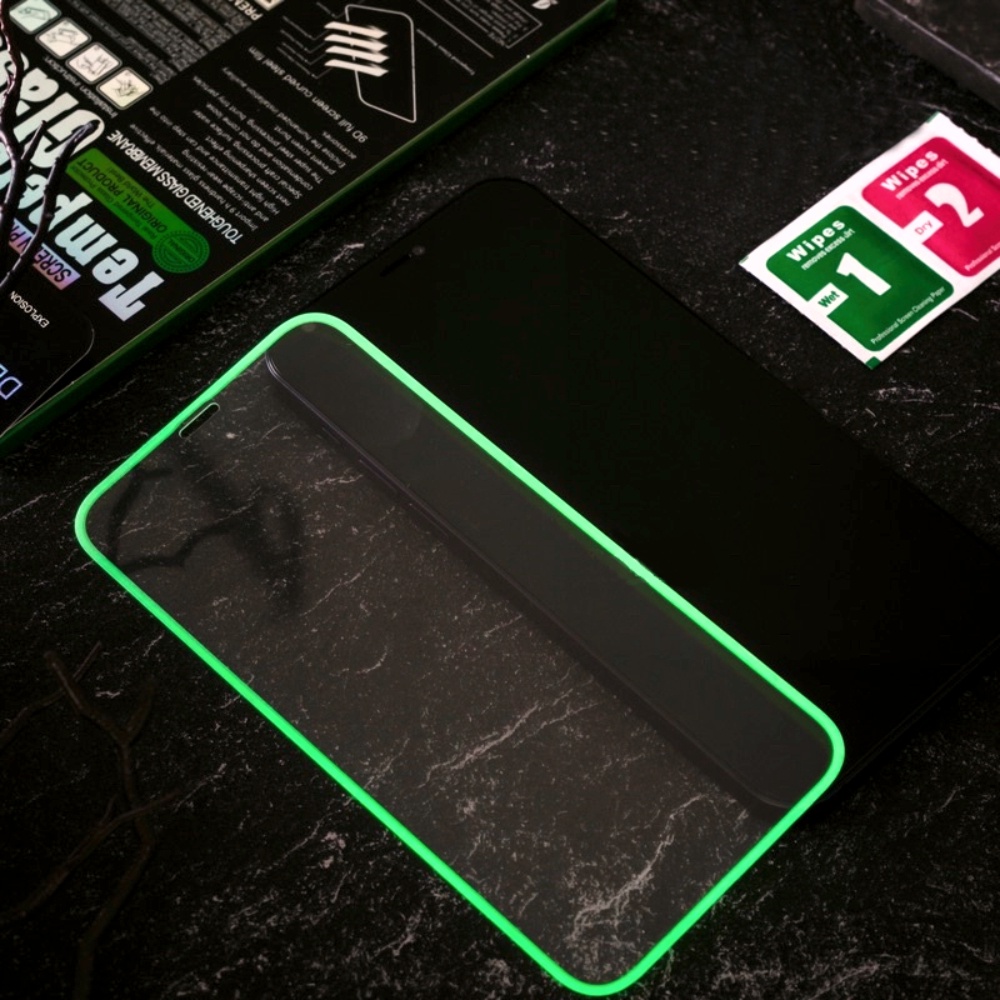 Tempered Glass Neon Oppo A5S A5 2020 A7 A9 2020 A11K A12 A15 A15S A16 A16S A36 A54 4G A55 A76 A96 F9 - Luminos Glow In The Dark Tempered Glass Premium Quality