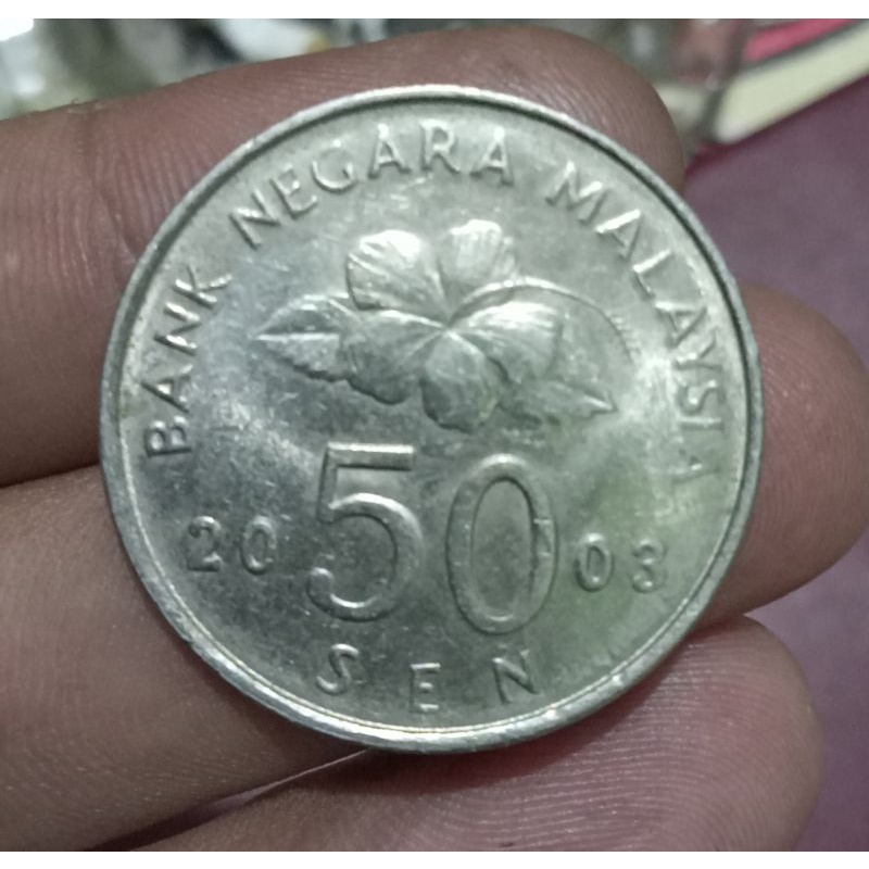 koin asing 50 sen malaysia