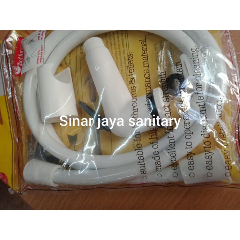 Jet shower toilet komplit / jet Shower set toilet putih