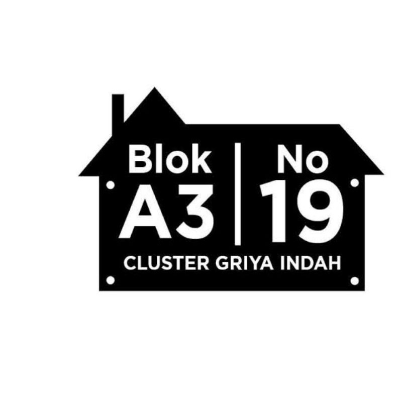 NOMOR RUMAH akrilik