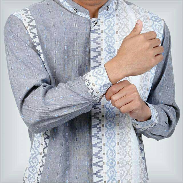 baju kemeja kemko songket Z 09Y Luanda Al Zabbar arroyan hem lengan panjang men sale diskon terbaru