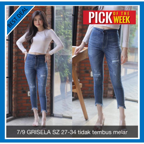 CELANA JEANS WANITA / GRISELLA JEANS / CELANA JEANS 7/9 GRISELLA JEANS