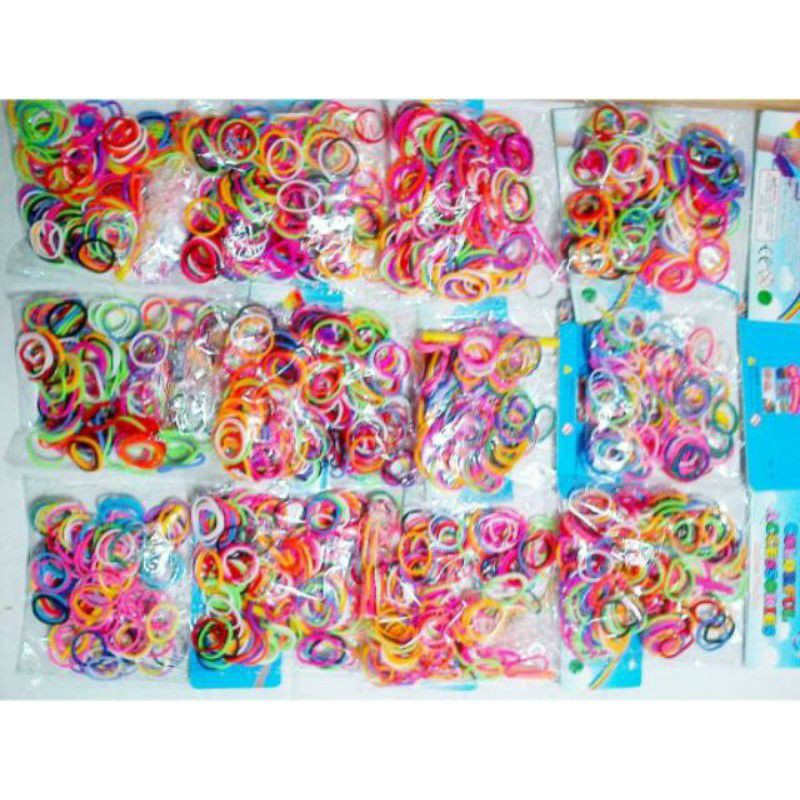 mainan gelang karet refill merajut gelang karet anak rainbow loom brand