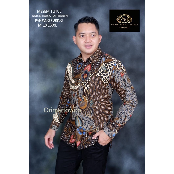 Kemeja batik pria eksklusif lengan panjang terbaru 2022 MERAK WARNA / batik pria lengan panjang motif merak bahan katun halus full furing / kemeja batik kerja terbaru 2022 / kemeja batik pria keren 2022 / kemeja batik pesta terbaru 2022