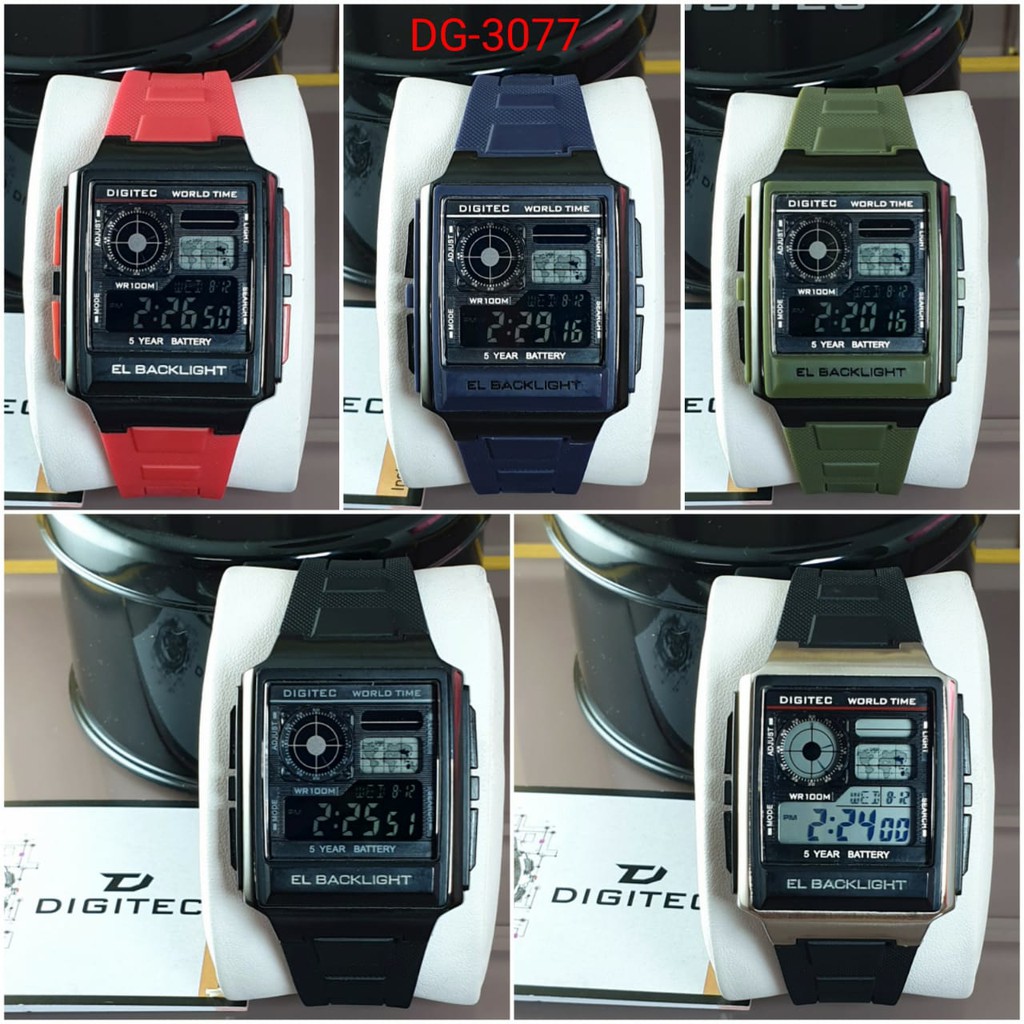 Jam Tangan Pria Digitec DG3077T 3077 Original